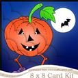 8 x 8 A Haunting we will Go Halloween Mini Kit with Scalloped Corners
