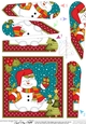 Christmas Snowman Rio Fan Pyramage Topper