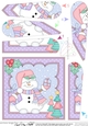 Christmas Snowman Rio Fan Pyramage Topper