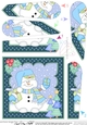 Christmas Snowman Rio Fan Pyramage Topper