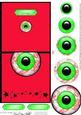 Halloween Spooky Eyes Easy Over the Edge N Circular Pyramid
