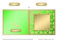 Square Metallic Flowers Plain Card Base - Portrait