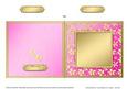 Square Metallic Flowers Plain Card Base - Portrait