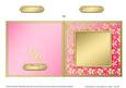 Square Metallic Flowers Plain Card Base - Portrait