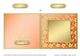 Square Metallic Flowers Plain Card Base - Portrait