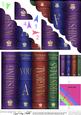 Merry Christmas Books Scallop Corner Side Stacker Topper