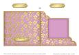 Gold Floral Cut and Fold Corner Card Plain Card Base