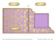 Gold Floral Cut and Fold Corner Card Plain Card Base