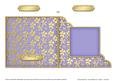 Gold Floral Cut and Fold Corner Card Plain Card Base