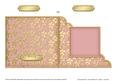 Gold Floral Cut and Fold Corner Card Plain Card Base
