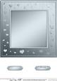 8 x 8 Metallic Romantic Hearts Plain Card Base