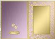 A5 Metallic Flowers Plain Card Base