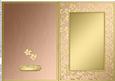A5 Metallic Flowers Plain Card Base