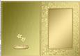 A5 Metallic Flowers Plain Card Base