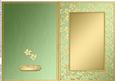 A5 Metallic Flowers Plain Card Base