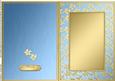 A5 Metallic Flowers Plain Card Base