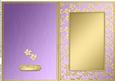 A5 Metallic Flowers Plain Card Base