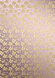 Gold Metallic Flowers Matching Backing Paper