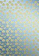 Gold Metallic Flowers Matching Backing Paper