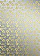 Gold Metallic Flowers Matching Backing Paper