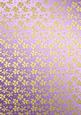 Gold Metallic Flowers Matching Backing Paper
