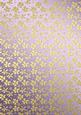 Gold Metallic Flowers Matching Backing Paper