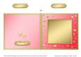 Square Metallic Romantic Hearts Plain Card Base Portrait