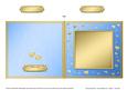 Square Metallic Romantic Hearts Plain Card Base Portrait