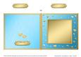Square Metallic Romantic Hearts Plain Card Base Portrait