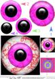 Spooky Eyes Circle Pyramage Topper