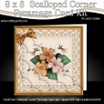 8 x 8 Pretty Viola Scalloped Corner Kit