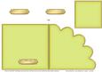 Cut and Fold Shell Corner Card Plain Card Base