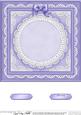 8 x 8 Pearls, Lace and Ribbon Plain Card Base