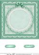8 x 8 Pearls, Lace and Ribbon Plain Card Base