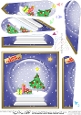 Christmas Tree Snowglobe Fan Pyramage Topper
