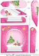 Christmas Tree Snowglobe Fan Pyramage Topper