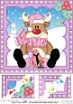Christmas Rudolph 8 x 8 Scalloped Corner Topper 