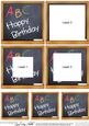 Birthday!! Blackboard Tunnel Topper