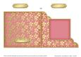 Gold Floral Cut and Fold Corner Card Plain Card Base