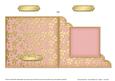 Gold Floral Cut and Fold Corner Card Plain Card Base