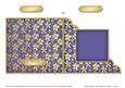 Gold Floral Cut and Fold Corner Card Plain Card Base