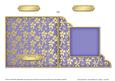 Gold Floral Cut and Fold Corner Card Plain Card Base