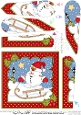 Christmas Snowball Sam Fan Pyramage Topper