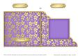 Gold Floral Cut and Fold Corner Card Plain Card Base