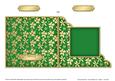 Gold Floral Cut and Fold Corner Card Plain Card Base