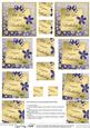 Floral Elegance Birthday Twisted Pyramage Sheet