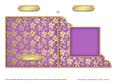 Gold Floral Cut and Fold Corner Card Plain Card Base