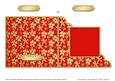 Gold Floral Cut and Fold Corner Card Plain Card Base