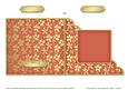 Gold Floral Cut and Fold Corner Card Plain Card Base