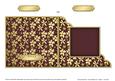 Gold Floral Cut and Fold Corner Card Plain Card Base